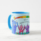 mok "Zelfbeschikking in het Huis van de Plezier" (Voorkant links)