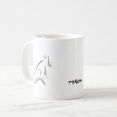 Mok Zen White Cat (Voorkant links)
