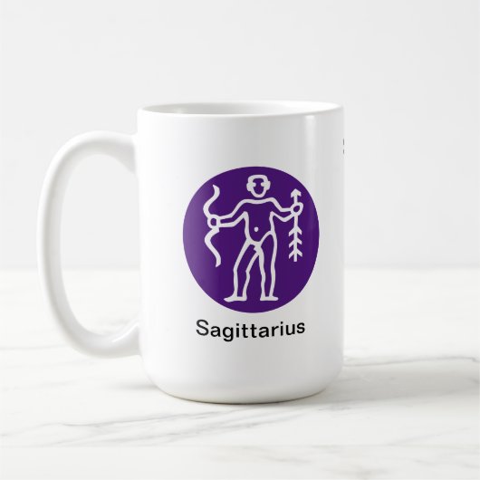 Mok - Zodiac-kleur voor Sagittarius (Links)