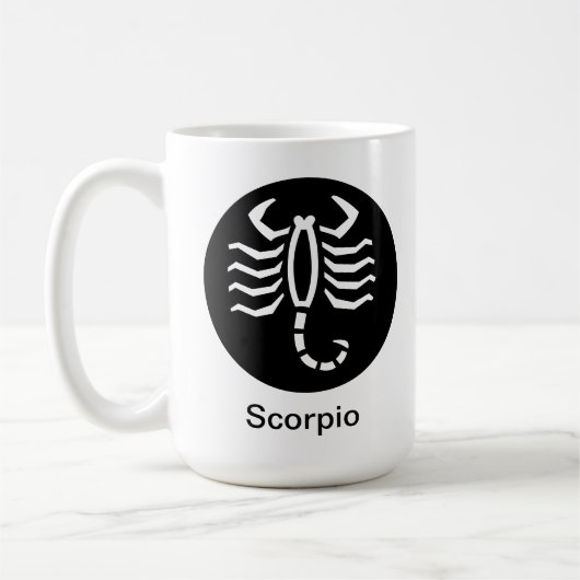 Mok - Zodiac-kleur voor Scorpio (Links)