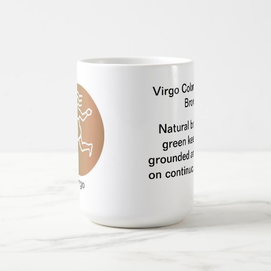 Mok - Zodiac-kleur voor virgo (Center)