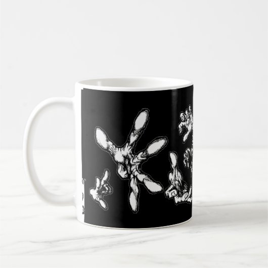 Mok Zombie Hands Coffee (Links)