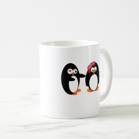 Mok Zombie Penguin Coffee (Voorkant rechts)