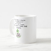 Mok zonder GGO's, gezonde koffie en Happy Coffee (Voorkant links)