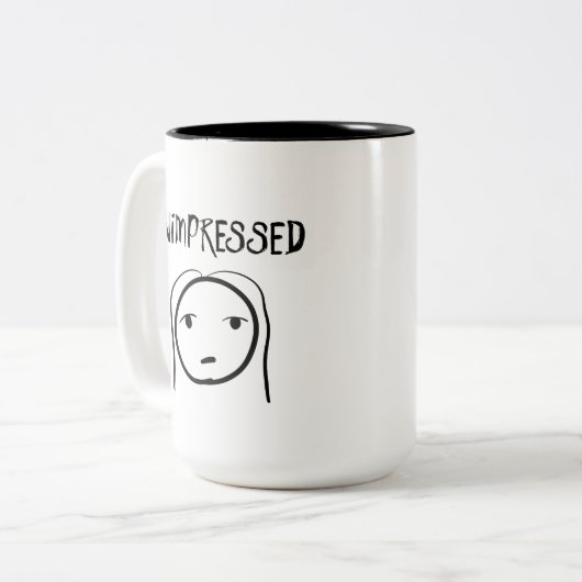 Mok zonder indruk (Voorkant links)