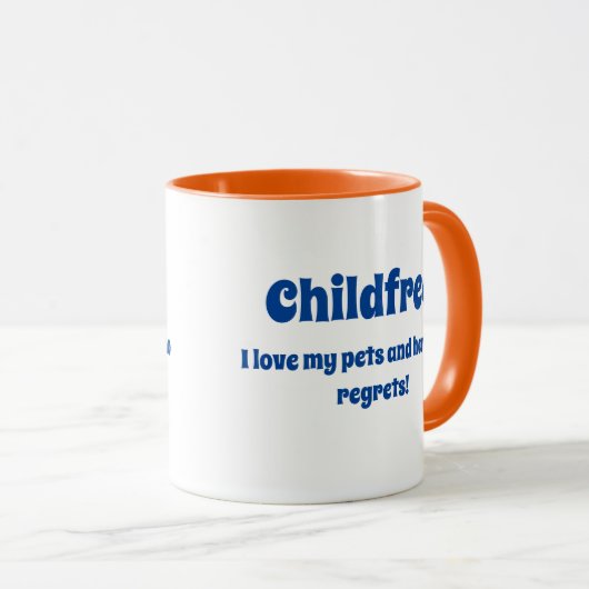 Mok zonder kinderen (Voorkant rechts)