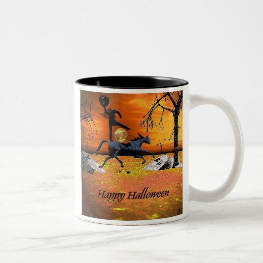 Mok zonder kop Horseman Halloween (Rechts)