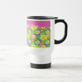 Mok zonder morsen om primroses Gingham te personal