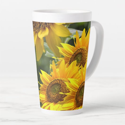 Mok zonnebloem Bumblebee latte (Rechterhoek)