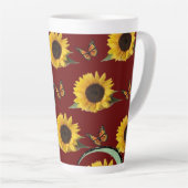 Mok zonnebloem Butterfly latte (Rechterhoek)