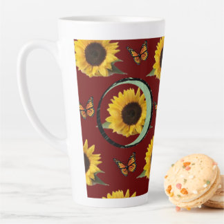 Mok zonnebloem Butterfly latte