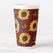 Mok zonnebloem Butterfly latte (Voorkant)