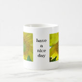 Mok zonnebloem , " heb een leuke dag * (Center)