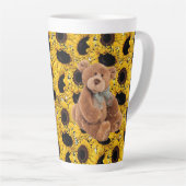Mok zonnebloem Teddy Bear Latte (Rechterhoek)