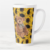 Mok zonnebloem Teddy Bear Latte (Rechts)