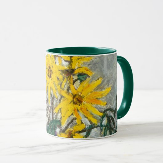 Mok zonnebloemen (Voorkant rechts)