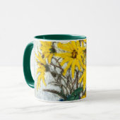 Mok zonnebloemen (Voorkant links)