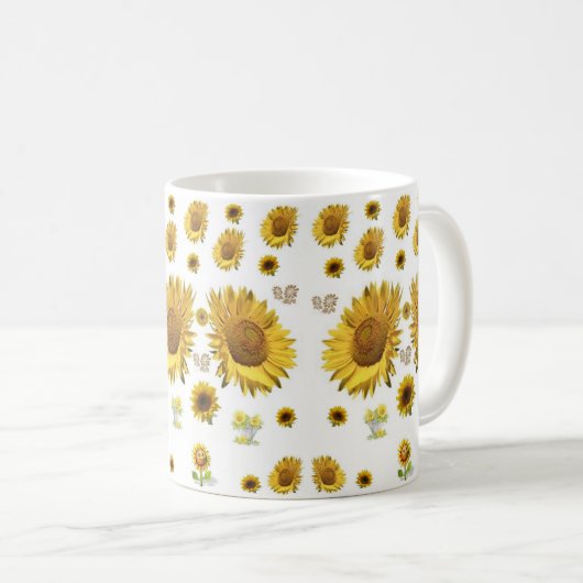 Mok zonnebloemen (Voorkant rechts)