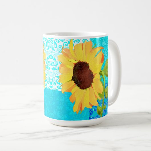 Mok zonnebloemen (Voorkant rechts)