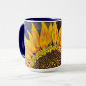 Mok zonnebloemen (Voorkant links)