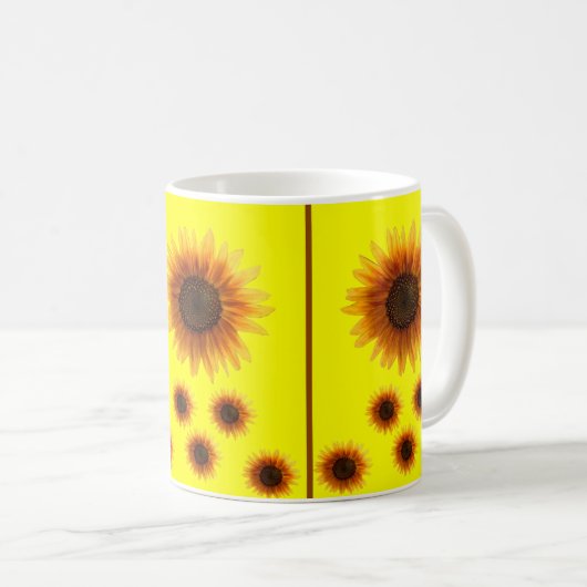 mok zonnebloemen (Voorkant rechts)