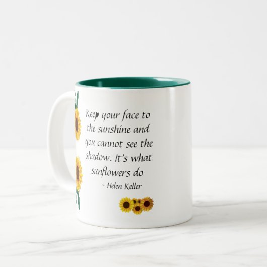 Mok zonnebloemen (Voorkant links)