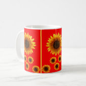 mok zonnebloemen (Voorkant links)