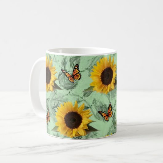 Mok zonnebloemen (Voorkant links)