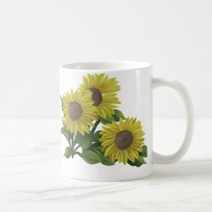 Mok zonnebloemen