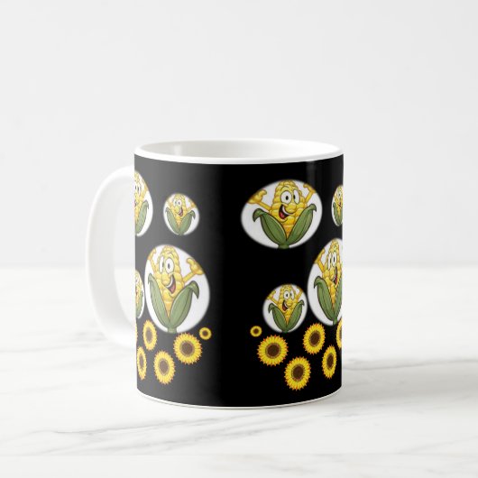 mok zonnebloemen (Voorkant links)