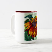 Mok zonnebloemokoffie (Voorkant links)