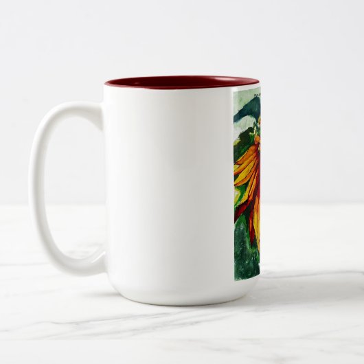 Mok zonnebloemokoffie (Links)