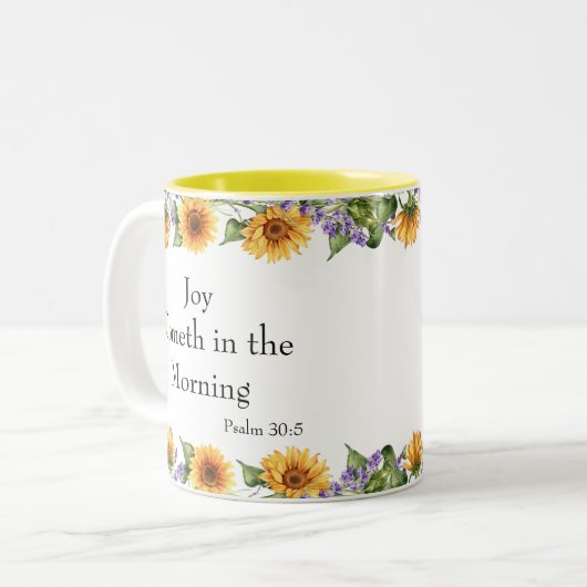 Mok Zonnebloemscripts (Voorkant links)