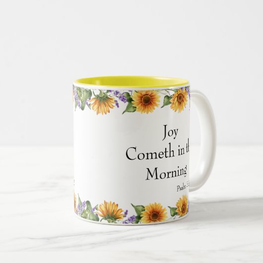 Mok Zonnebloemscripts (Voorkant rechts)