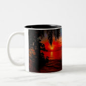 Mok Zonsondergang Bewerkbaar (Links)