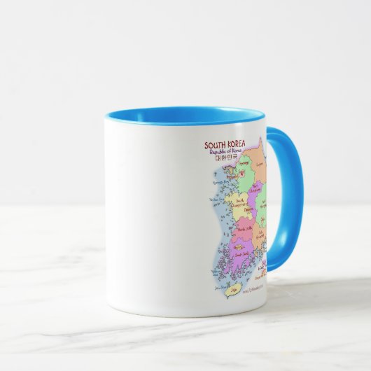 Mok Zuid-Korea Kaart (Voorkant rechts)