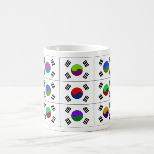 Mok Zuid-Korea Multihue Vlaggen (Center)