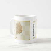 Mok Zuid-Korea vlag + kaart (Voorkant links)