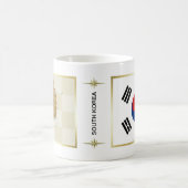 Mok Zuid-Korea vlag + kaart (Center)