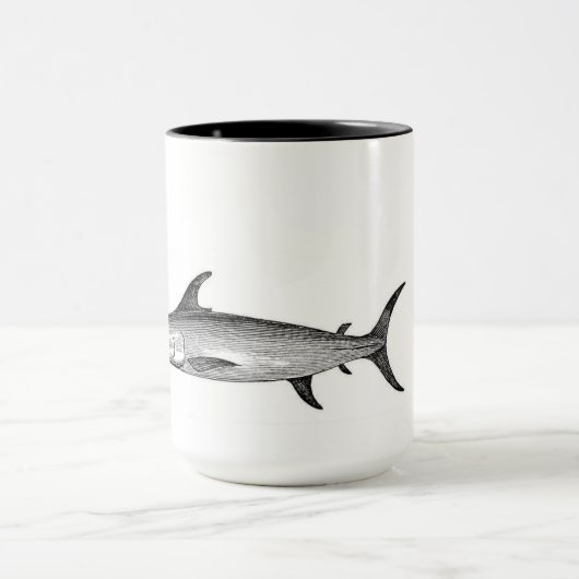 mok zwaardvis , wetenschappelijke illustratie (Midden)