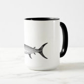 mok zwaardvis , wetenschappelijke illustratie (Voorkant rechts)