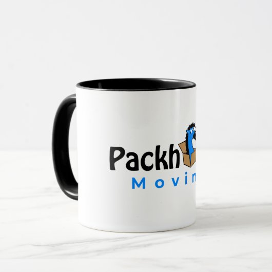 Mok (zwart handvat) (Voorkant links)