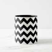 Mok zwart-wit Chevron Print (Center)
