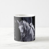 Mok zwart-wit Duo Dressage Horse (Center)