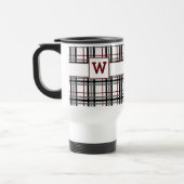 Mok zwart wit en rood met speldenband (Links)