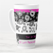 Mok zwart-wit en roze bij verlies gelieve terug te (Linkerhoek)