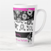 Mok zwart-wit en roze bij verlies gelieve terug te (Rechts)