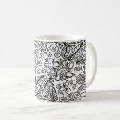 Mok zwart-wit patroon (Voorkant rechts)