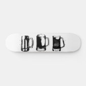 Mok zwarte bier Silhouette // Persoonlijk Skateboard (Horizontaal)