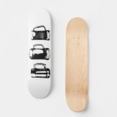 Mok zwarte bier Silhouette // Persoonlijk Skateboard (Voorkant)